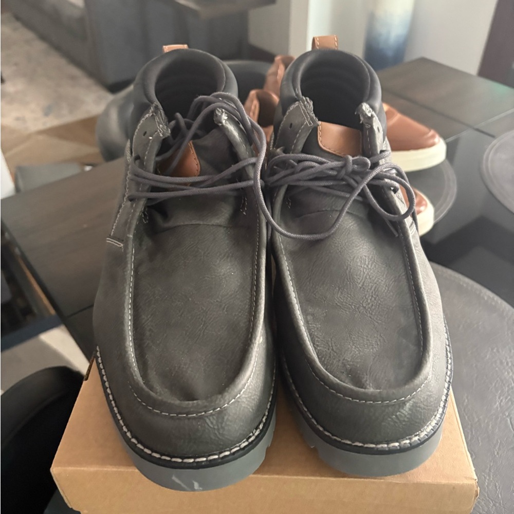 Vintage Charcoal Chukka Boots